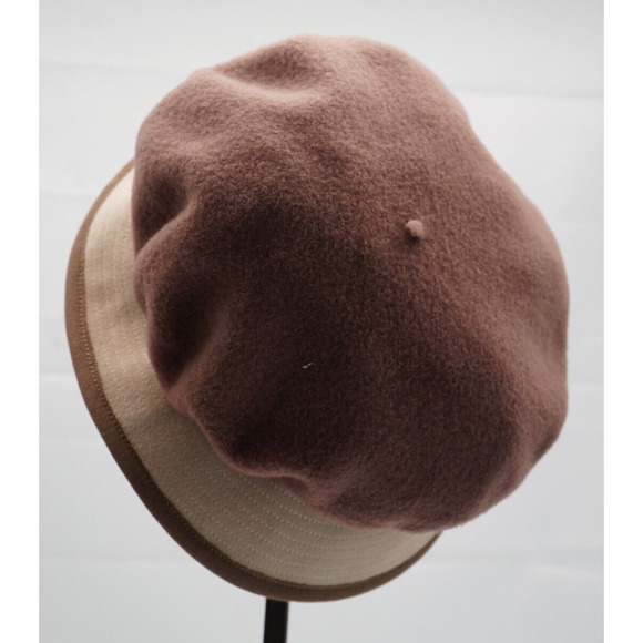 Vintage Chapeaux Motsch Pour Hermes’ Bicolor Wool Blend Hat Size 56